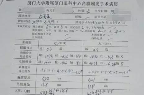 高度散光患者在厦门眼科中心接受阿玛仕准分子手术系统联合地形图引导精准切削角膜矫治术1.jpg 高度散光患者在厦门眼科中心接受阿玛仕准分子手术系统联合地形图引导精准切削角膜矫治术1.jpg